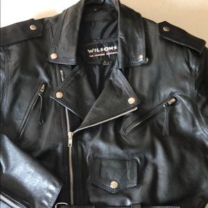 Wilsons Crop Leather Jacket - Size L